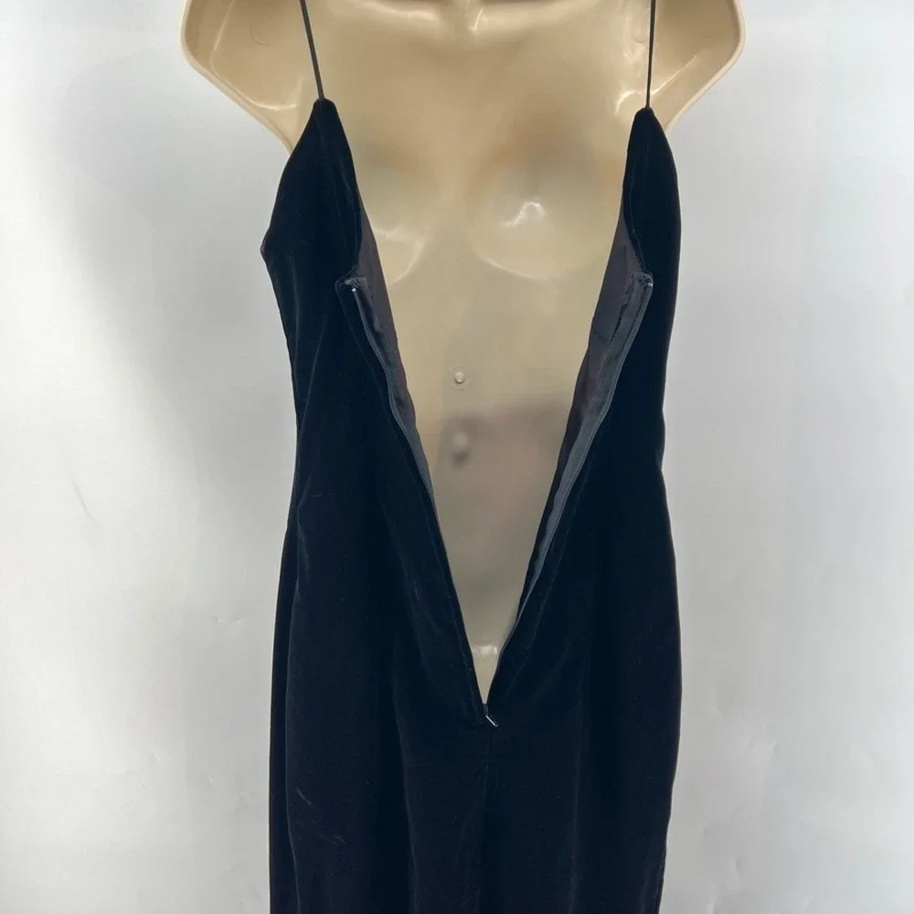 Vintage Cachet Velvet Dress Black Sweetheart Goth Whimsigoth Prom Party S/M?